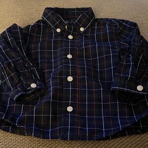 Ralph Lauren Baby Navy and Red Checkered Shirt